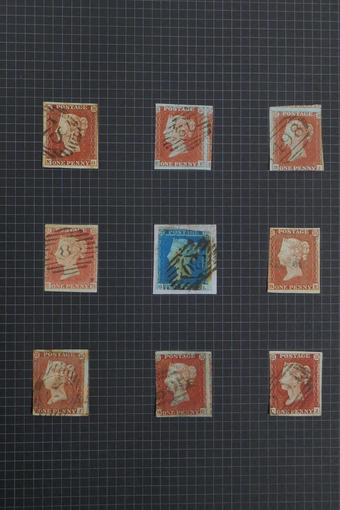 An album of C19th to early C20th British stamps to include a Penny Black with four good margins - Image 3 of 9
