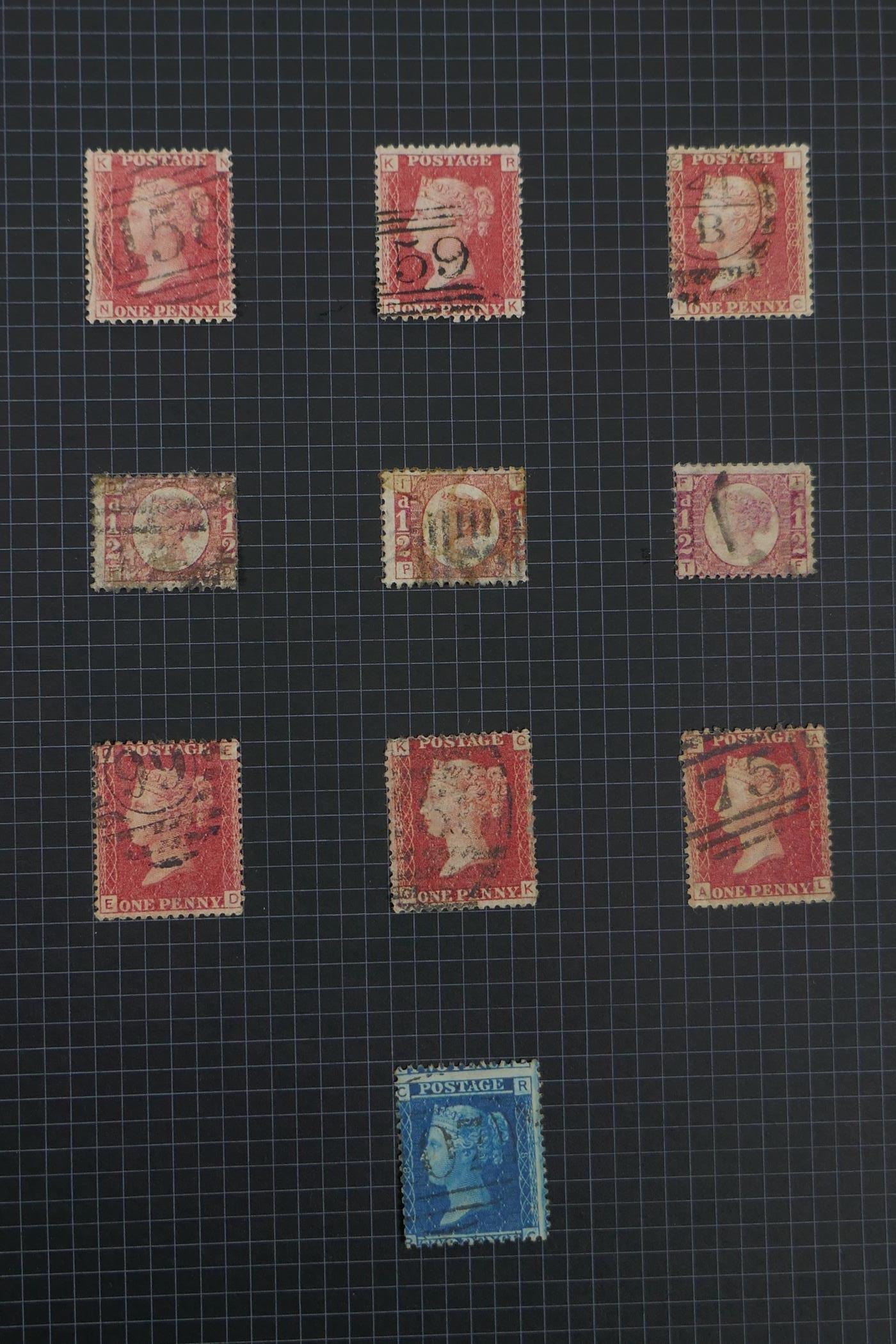An album of C19th to early C20th British stamps to include a Penny Black with four good margins - Image 6 of 9