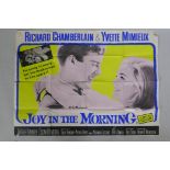 Three vintage Quad film posters for Richard Chamberlain movies including The Charge is Murder, Joy