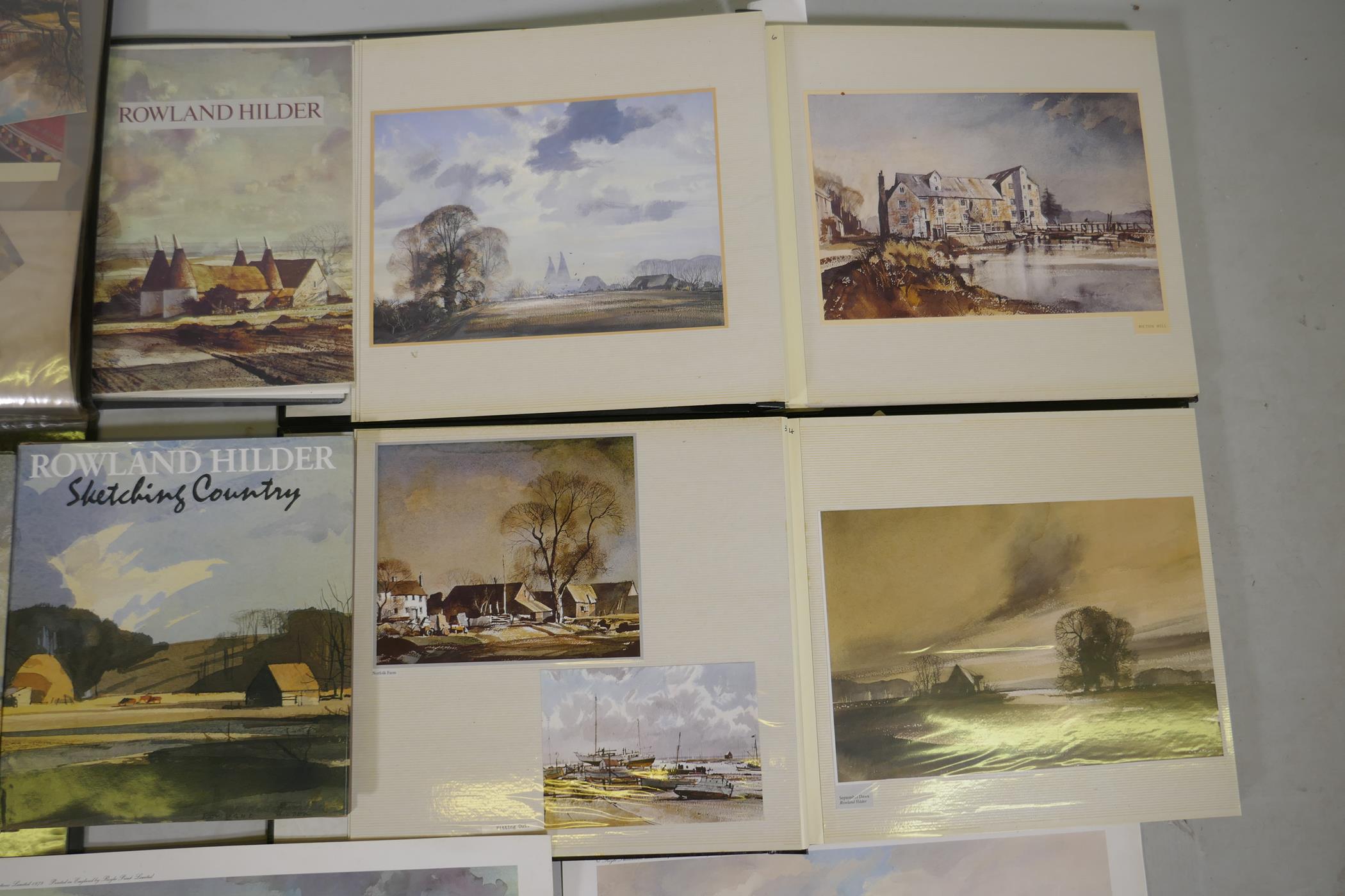 Rowland Hilder, (American, 1905-1993), a large quantity of prints, loose and in albums, and two - Image 4 of 5