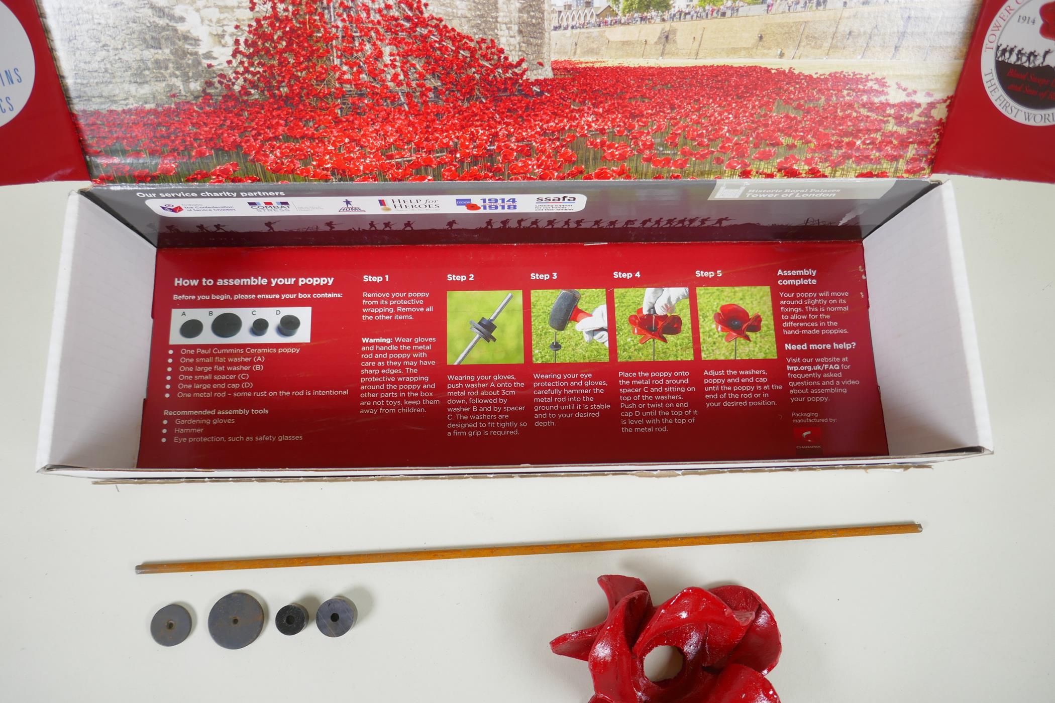 Paul Cummins, (British, b.1977), Blood Swept Lands and Seas of Red, one of 888,246 ceramic poppies - Image 4 of 6