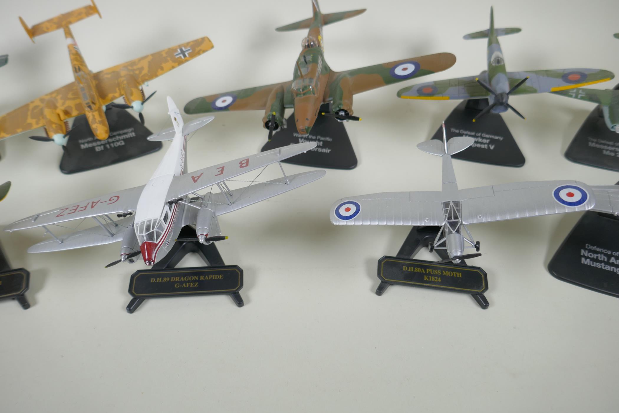 Eleven Oxford Aviation 1:72 scale model aircraft, including a Messerschmitt BF 110G, a Messerschmitt - Image 5 of 6