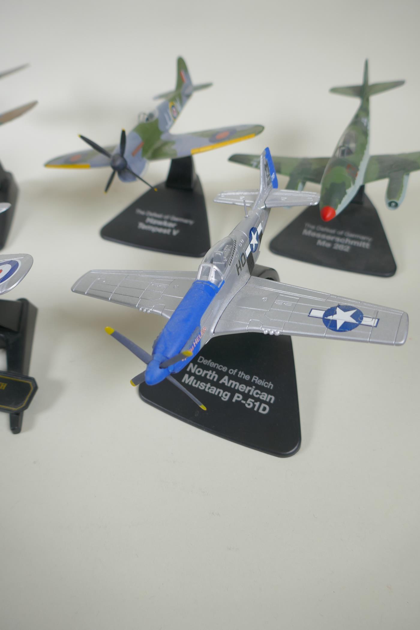 Eleven Oxford Aviation 1:72 scale model aircraft, including a Messerschmitt BF 110G, a Messerschmitt - Image 4 of 6