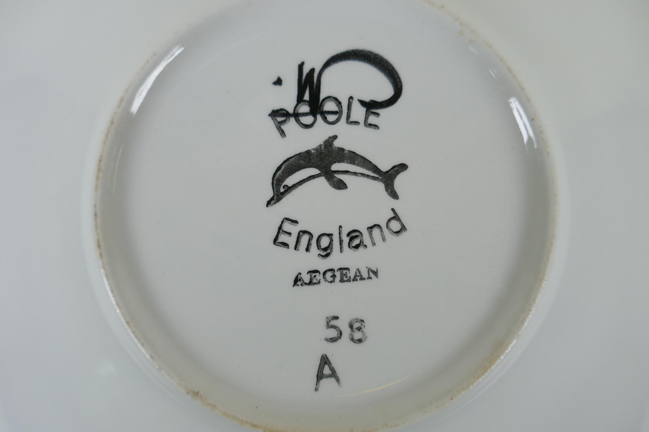 A Poole Pottery Aegean leaf design bowl, 34cm diameter - Image 4 of 4