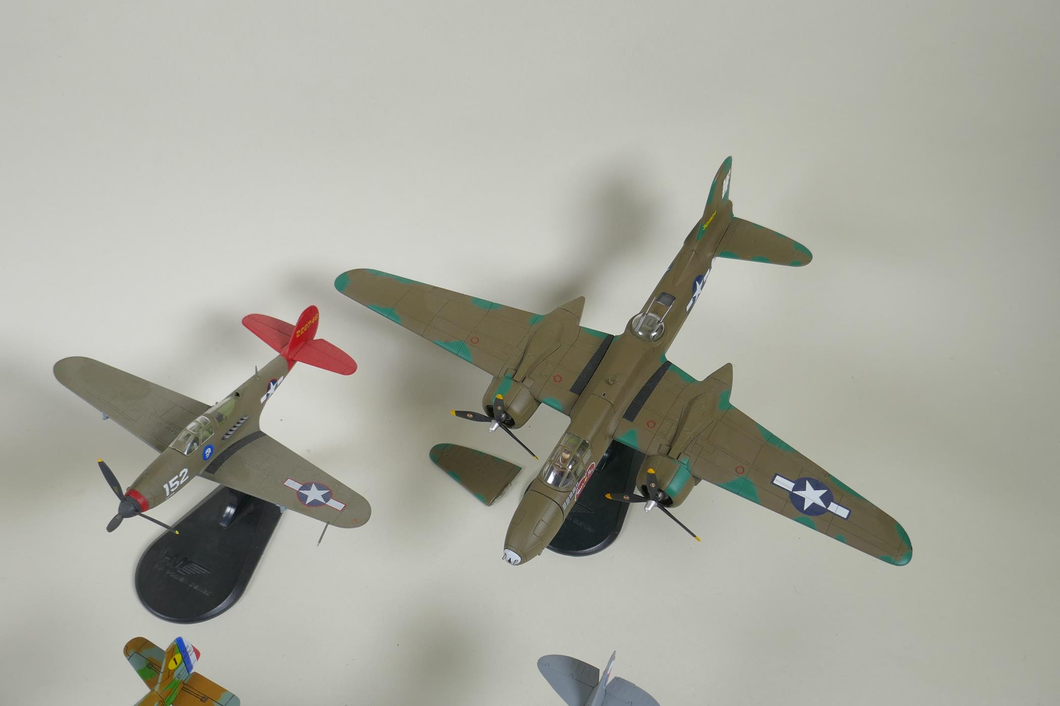 Thirteen assorted 1:72 scale model aircraft including Corgi, Hobby Master, Falcon Models etc, four - Image 4 of 9
