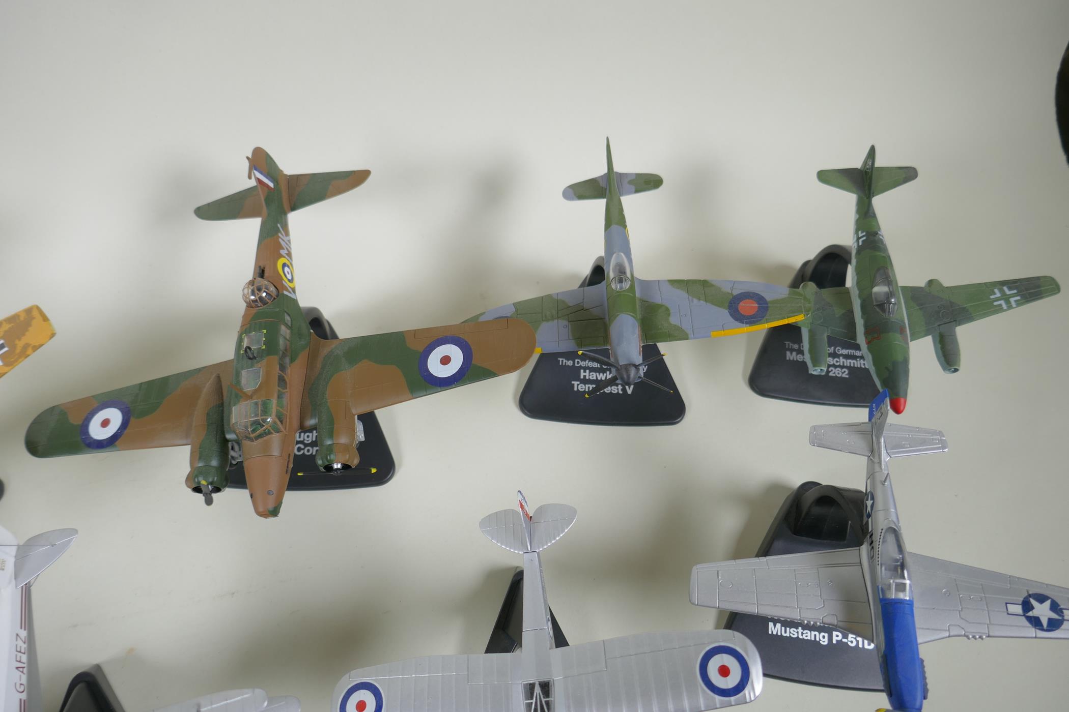 Eleven Oxford Aviation 1:72 scale model aircraft, including a Messerschmitt BF 110G, a Messerschmitt - Image 3 of 6