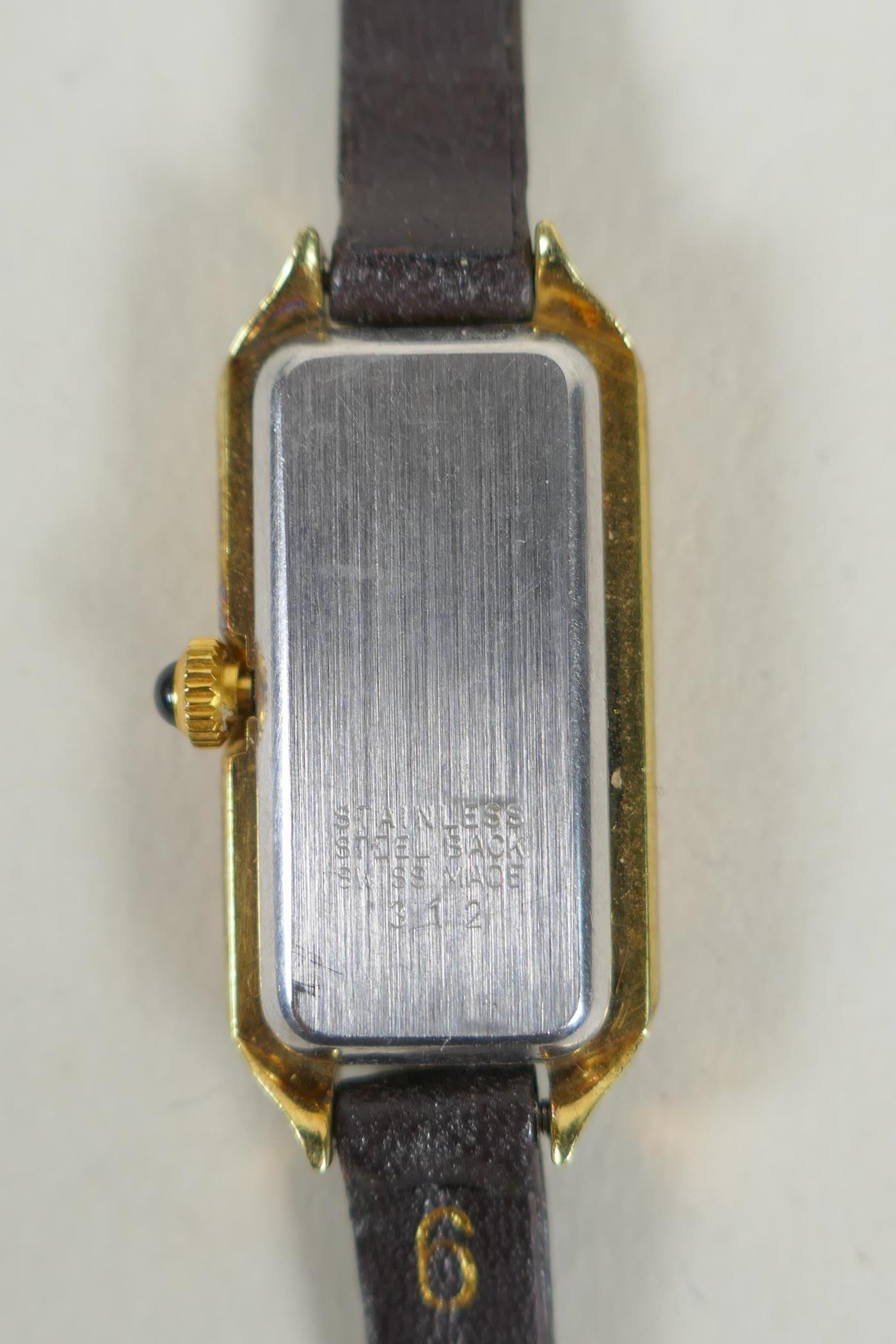 A Rotary 9ct gold lady's cocktail watch, case no. 12813,  a Raymond Weil lady's gold plated cocktail - Image 10 of 10