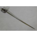 A late C19th Continental cavalry sword, indistinctly marked to the blade and marked A7460 to the