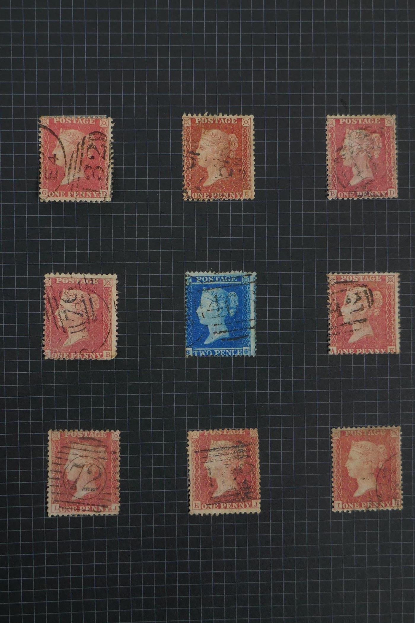 An album of C19th to early C20th British stamps to include a Penny Black with four good margins - Image 4 of 9