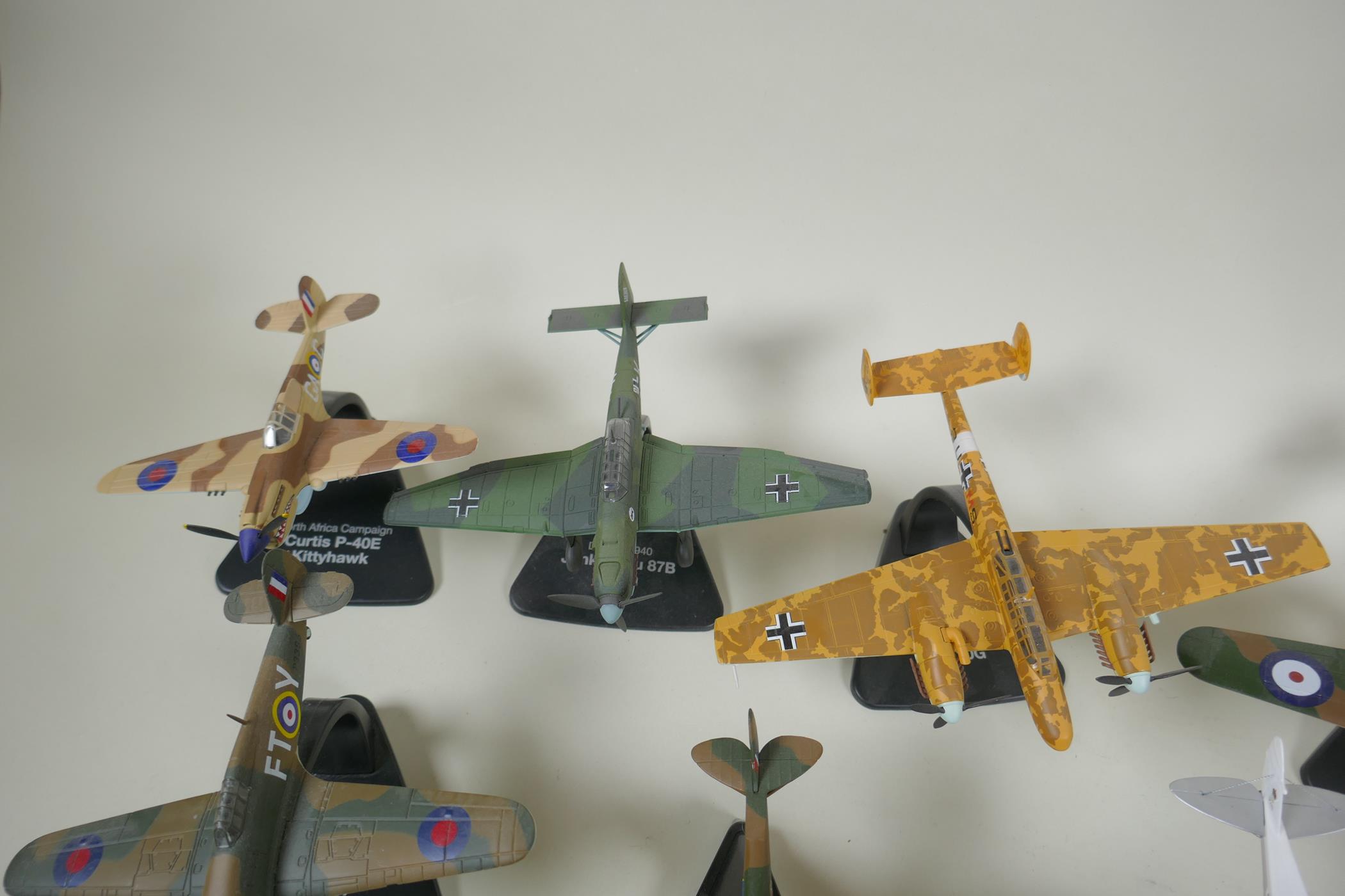 Eleven Oxford Aviation 1:72 scale model aircraft, including a Messerschmitt BF 110G, a Messerschmitt - Image 2 of 6