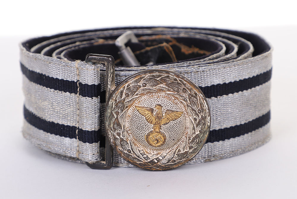 RARE THIRD REICH DIPLOMATIC OFFICIALS BROCADE BELT AND BUCKLE - Image 3 of 11