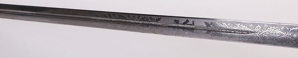 ROYAL SCOTS FUSILIERS FIELD OFFICERS SWORD BY WILKINSON - Image 12 of 16