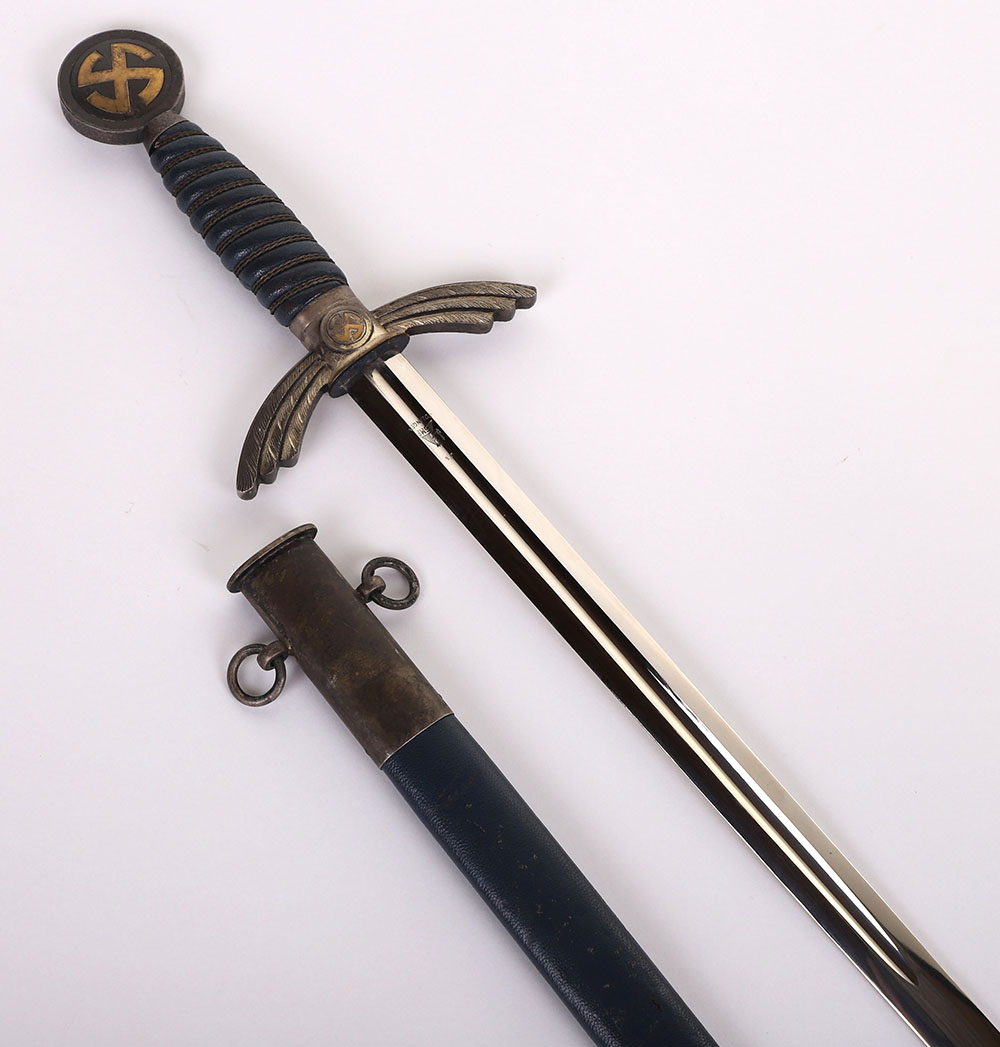 THIRD REICH LUFTWAFFE OFFICERS SWORD - Image 3 of 17