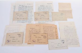 LOT OF 6 WAFFEN-SS FELPOST LETTERS W/ ENVELOPES