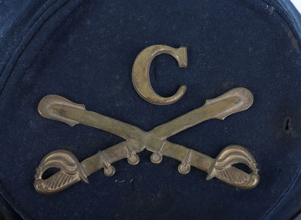 US CIVIL WAR PERIOD UNION CAVALRY FORAGE CAP - Image 8 of 9