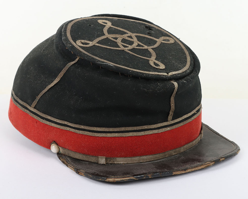 US CIVIL WAR PERIOD CHAUSSER OFFICERS CAP USED BY BOTH UNION & CONFEDERATE - Image 2 of 7