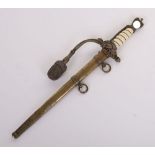 THIRD REICH KRIEGSMARINE OFFICERS DRESS DAGGER BY CARL EICKHORN SOLINGEN