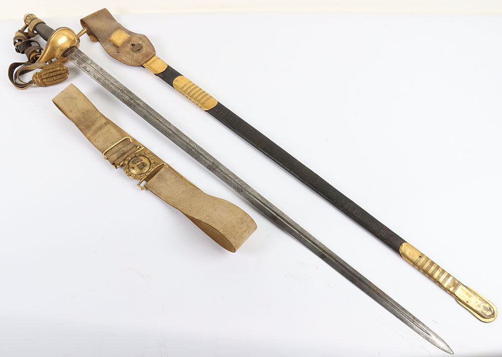 US AMES MODEL 1834 GENERALS & GENERAL STAFF OFFICERS SWORD WITH BELT AND BUCKLE - Image 32 of 33