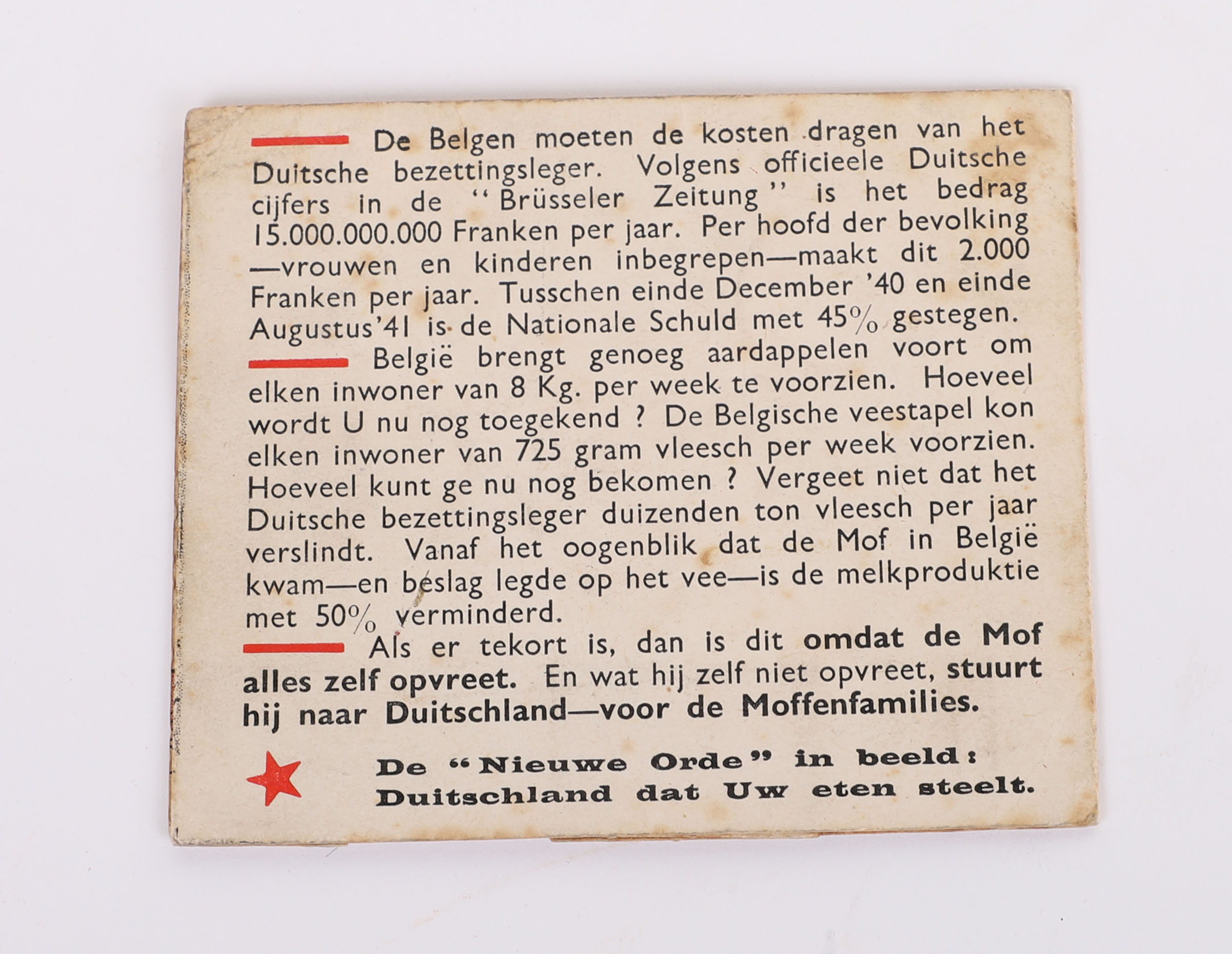 2 WWII BELGIUM ANTI-3RD REICH PAMPHLETS - Image 4 of 7