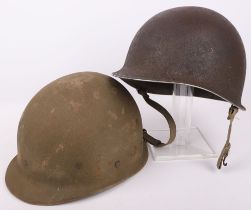 HISTORICALLY IMPORTANT AMERICAN M1 HELMET BELONGING TO 2ND LIEUTENANT HENRY W HOLLMEYER PART OF THE