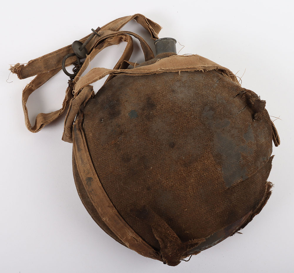 US CIVIL WAR M-1858 UNION CANTEEN, COVER & STRAP - Image 2 of 4