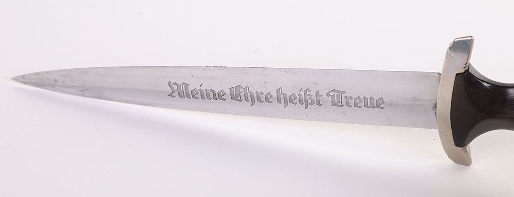 THIRD REICH SS (SCHUTZSTAFFEL) ERASED ROHM INSCRIPTION DRESS DAGGER BY GOTTLIEB HAMMESFAHR, SOLINGEN - Image 12 of 15