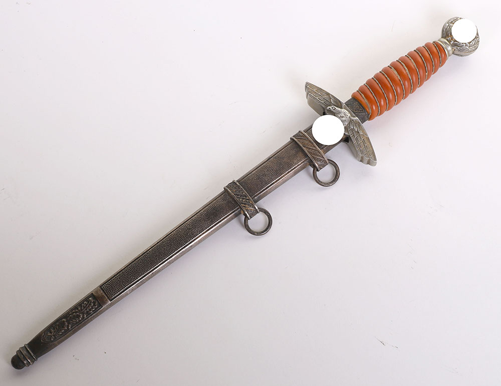 WW2 GERMAN LUFTWAFFE 2ND PATTERN DRESS DAGGER BY PAUL WEYERSBERG & CO, SOLINGEN,