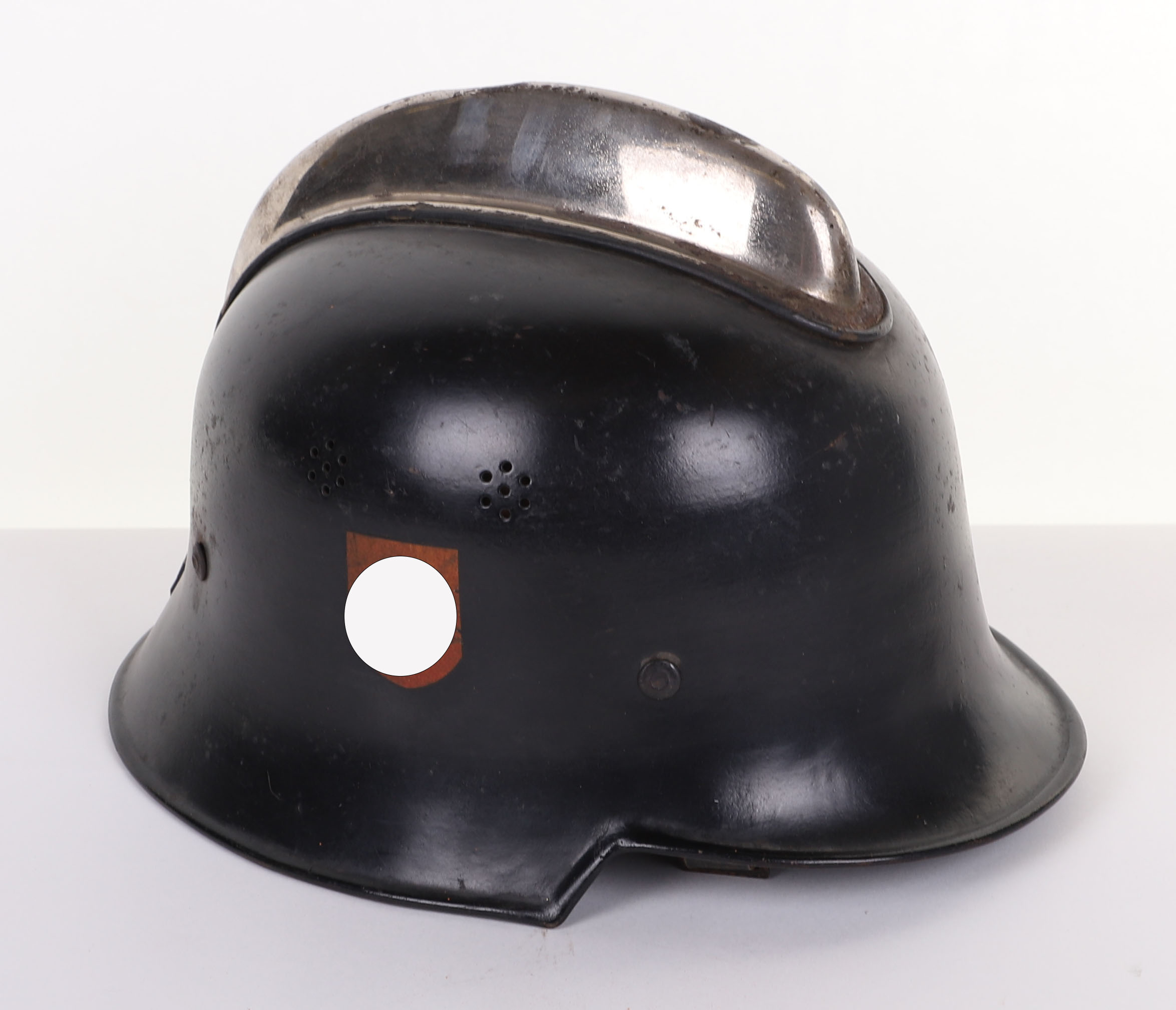 WW2 GERMAN FIRE POLICE STEEL HELMET