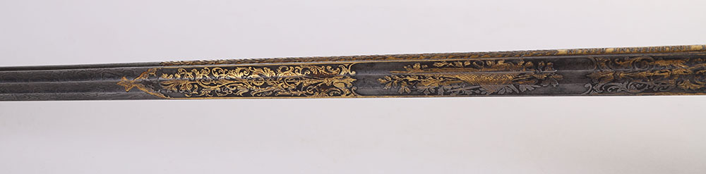 IMPERIAL GERMAN PRUSSIAN BLUE GILT AND DAMASCUS PRESENTATION OFFICERS SWORD - Image 16 of 21