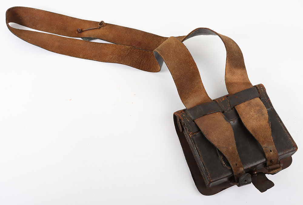 US CIVIL WAR UNION CARTRIDGE BOX W/ SHOULDER STRAP - Image 8 of 10