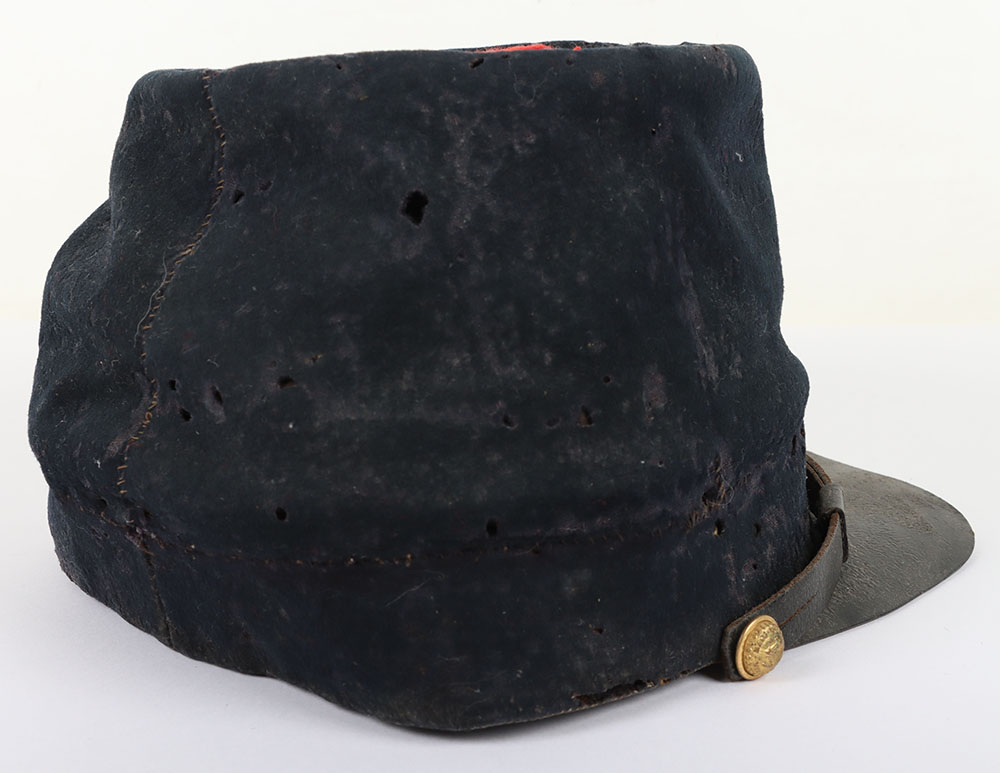 US CIVIL WAR PEREIOD UNION OFFICER FORAGE CAP W/ CORPS BADE - Image 8 of 11