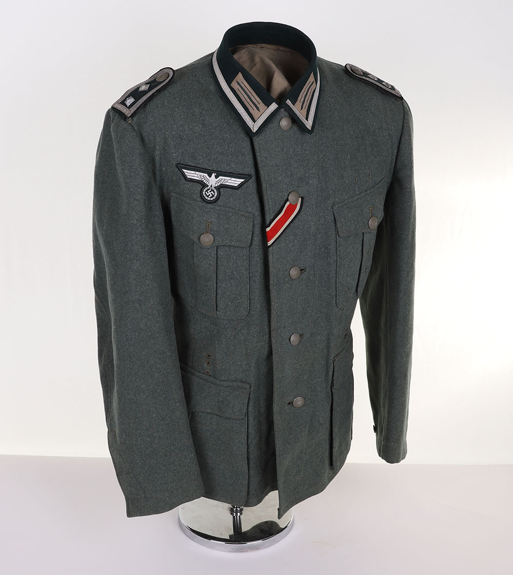 WW2 GERMAN HEER M-36 PIONEER NCO COMBAT TUNIC - Image 3 of 18