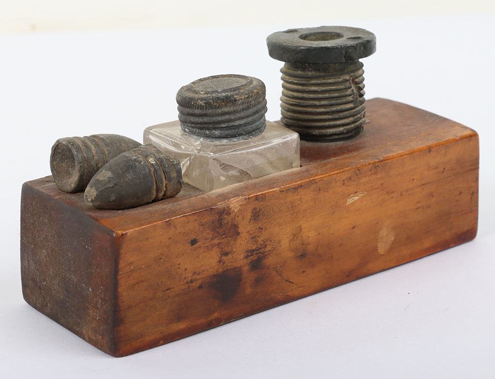 US CIVIL WAR-GETTYSBURG BATTFIELD RELIC DESK PIECE - Image 4 of 5