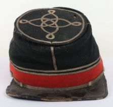 US CIVIL WAR PERIOD CHAUSSER OFFICERS CAP USED BY BOTH UNION & CONFEDERATE