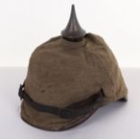 WW1 GERMAN BADEN M-15 PICKELHAUBE WITH TRENCH COVER