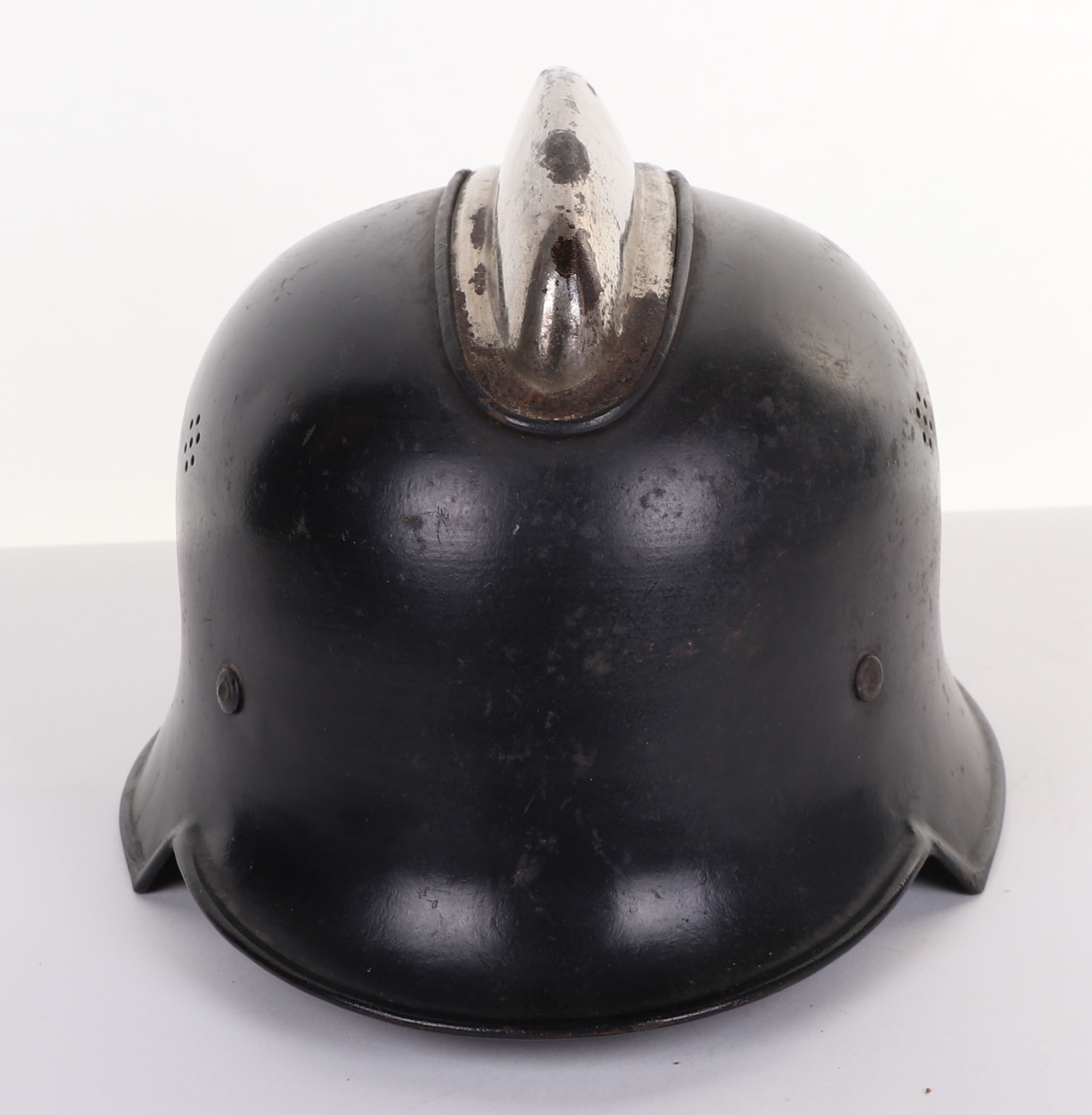 WW2 GERMAN FIRE POLICE STEEL HELMET - Image 4 of 11