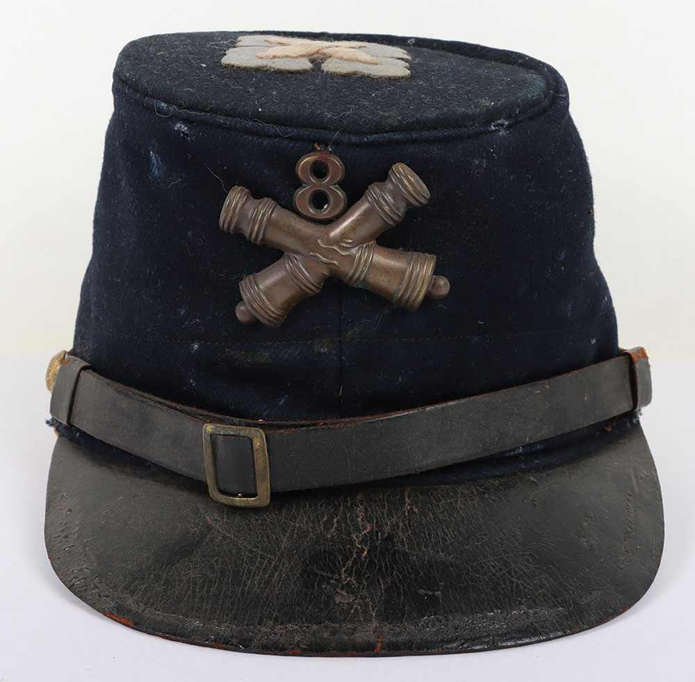 US CIVIL WAR PERIOD UNION 18TH CORPS ARTILLERY EM FORAGE CAP