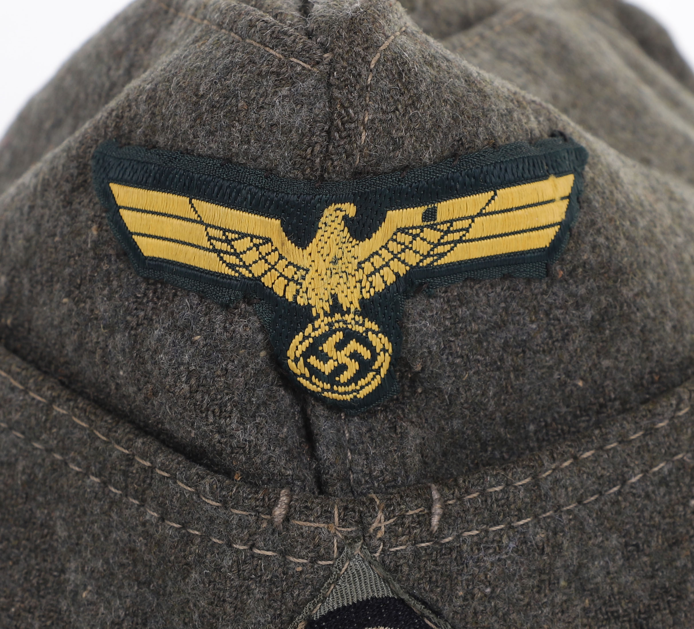 WW2 GERMAN KRIEGSMARINE COASTAL ARTILLERY OTHER RANKS OVERSEAS / SIDE CAP - Image 5 of 10