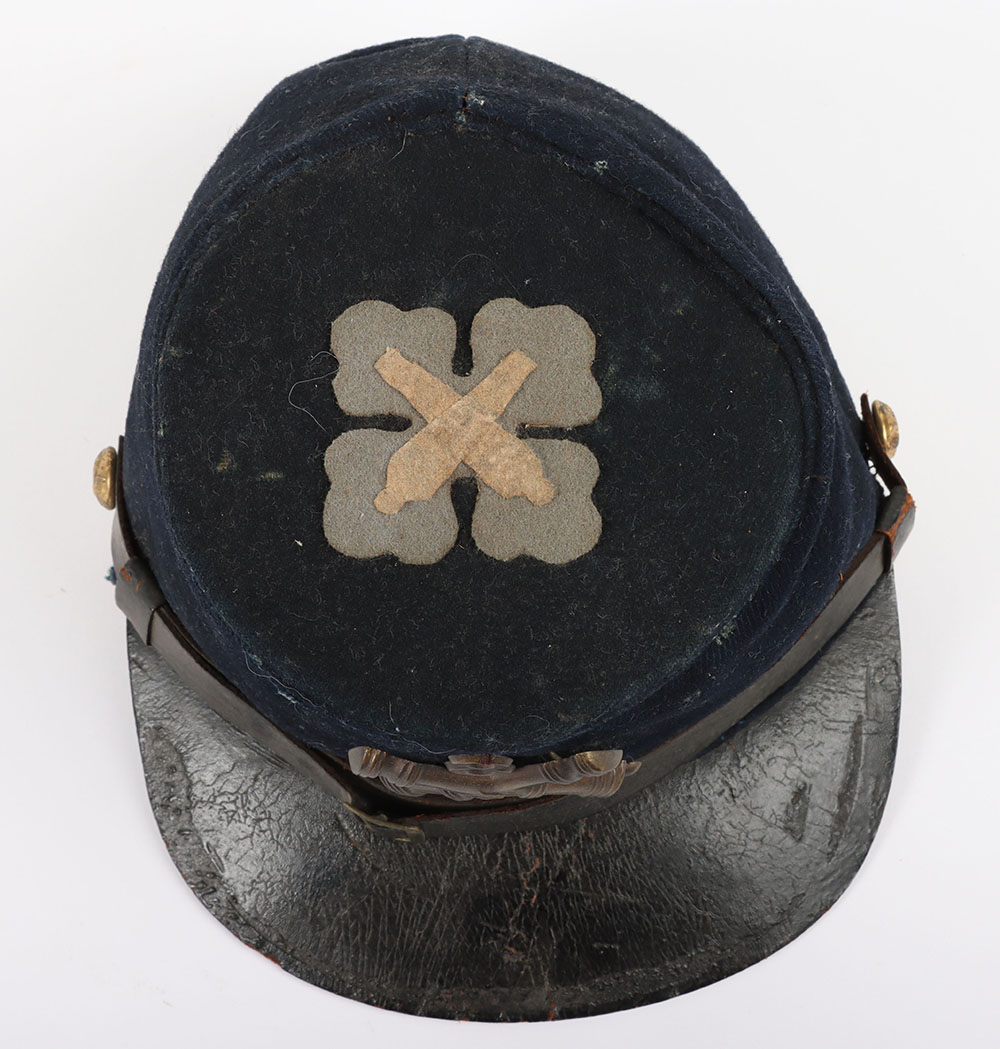 US CIVIL WAR PERIOD UNION 18TH CORPS ARTILLERY EM FORAGE CAP - Image 9 of 12