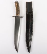 US CIVIL WAR BOWIE KNIFE, circa 1850 – 1860