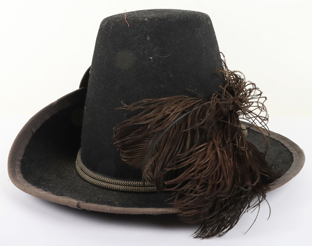 US CIVIL WAR PERIOD UNION INFANTRY OFFICERS M-1858 HARDEE HAT NICKNAMED THE “JEFF DAVIS” HAT - Image 7 of 13