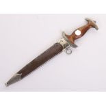 THIRD REICH SA (STURMABTEILUNG) DRESS DAGGER WITH NAME ETCHED TO BLADE