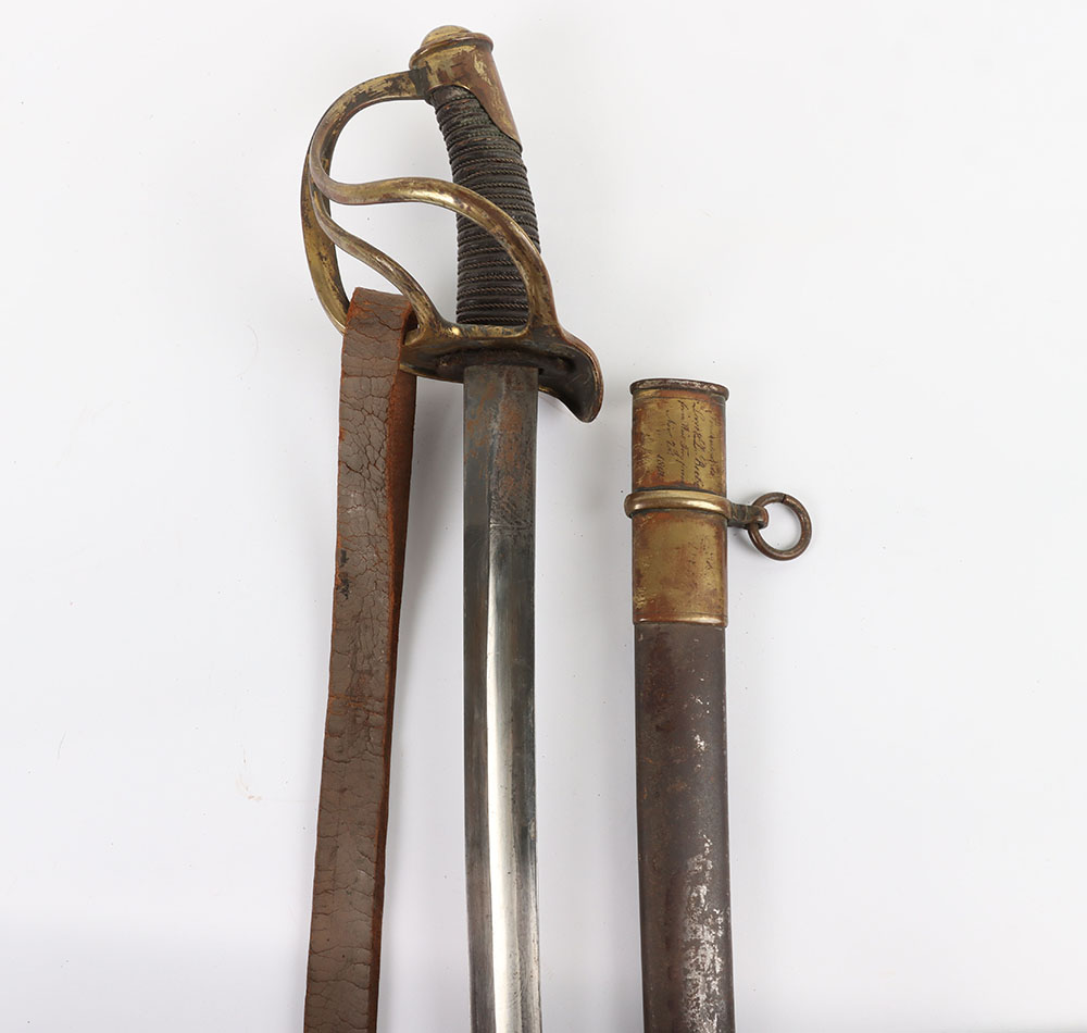 US MODEL 1860 STYLE PRESESENTASION SWORD W/ PHOTO FROM A MEMBER OF THE 7TH REGIMENT NEW YORK CAVALRY - Image 19 of 19