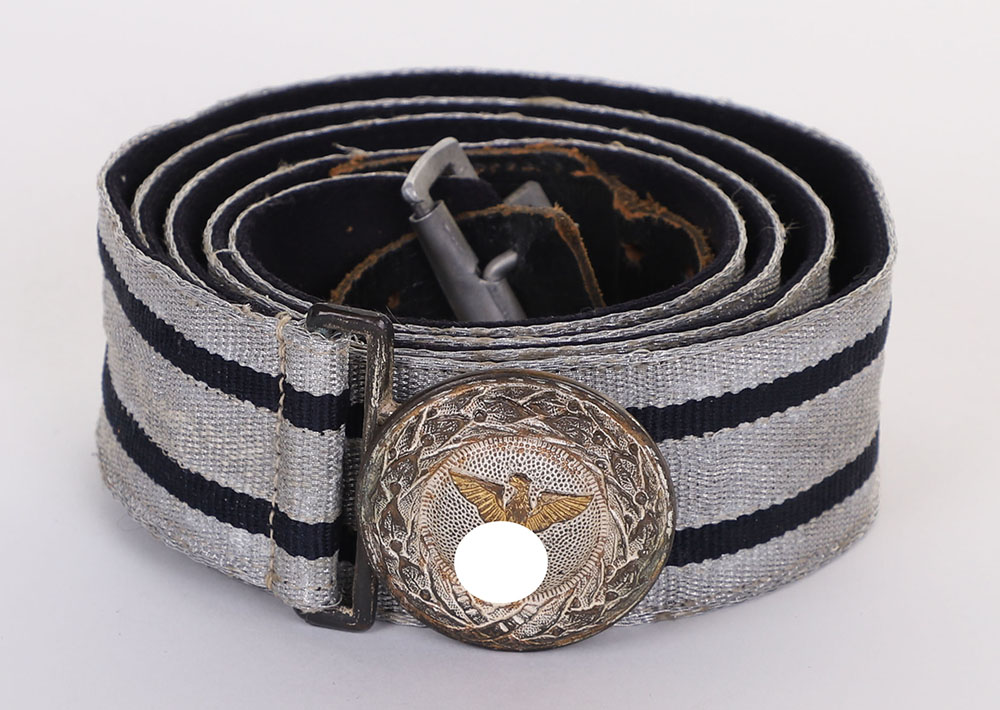 RARE THIRD REICH DIPLOMATIC OFFICIALS BROCADE BELT AND BUCKLE