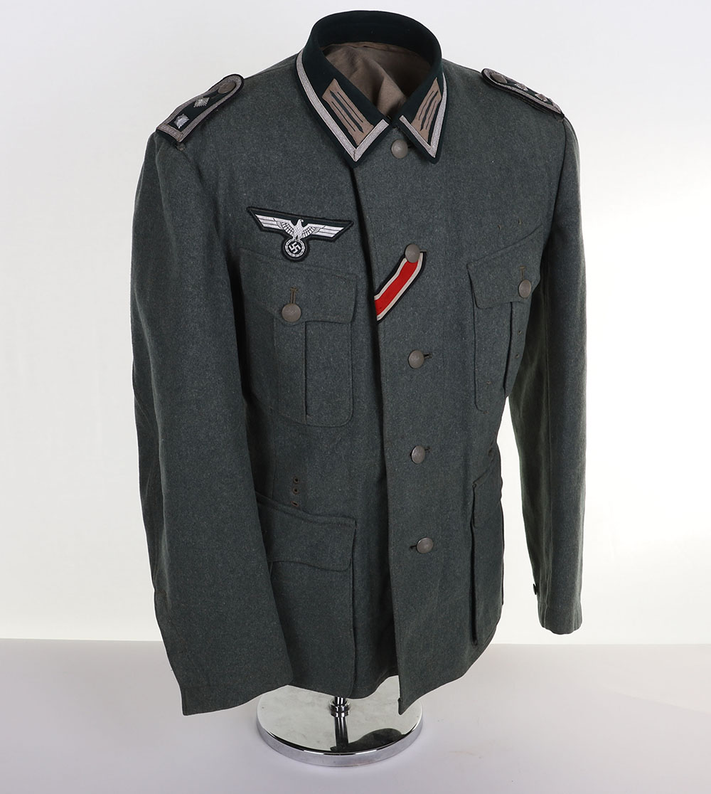 WW2 GERMAN HEER M-36 PIONEER NCO COMBAT TUNIC - Image 2 of 18