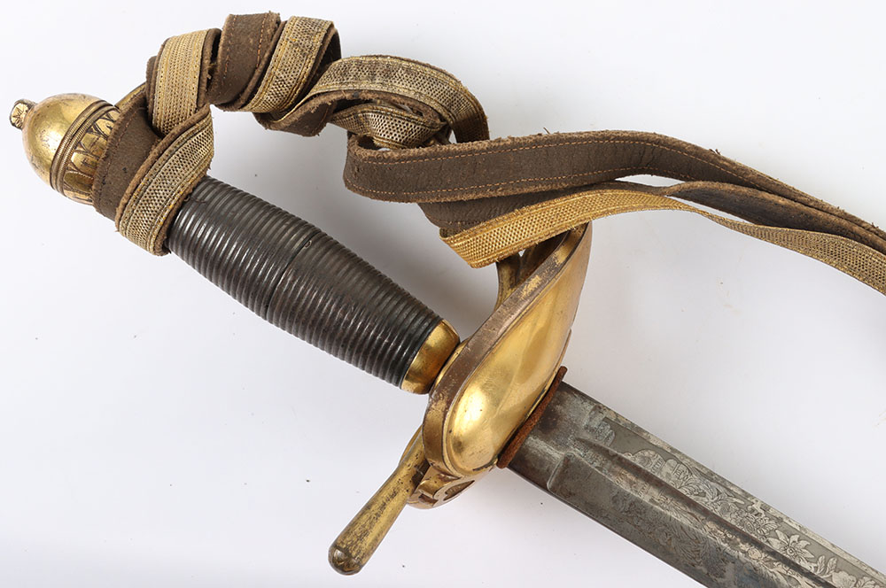 US AMES MODEL 1834 GENERALS & GENERAL STAFF OFFICERS SWORD WITH BELT AND BUCKLE - Image 8 of 33