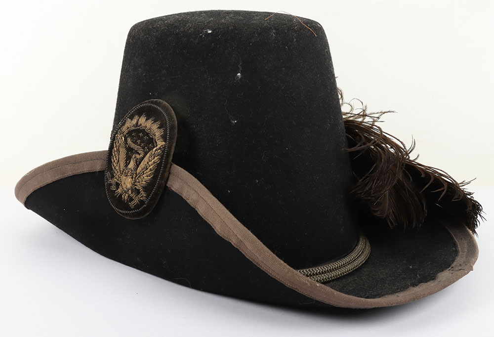 US CIVIL WAR PERIOD UNION INFANTRY OFFICERS M-1858 HARDEE HAT NICKNAMED THE “JEFF DAVIS” HAT - Image 8 of 13