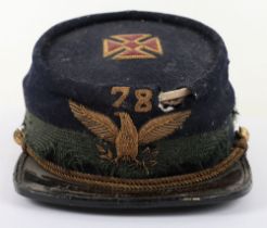 AMERICAN FRATERNAL CAP, CIRCA 1870-1880