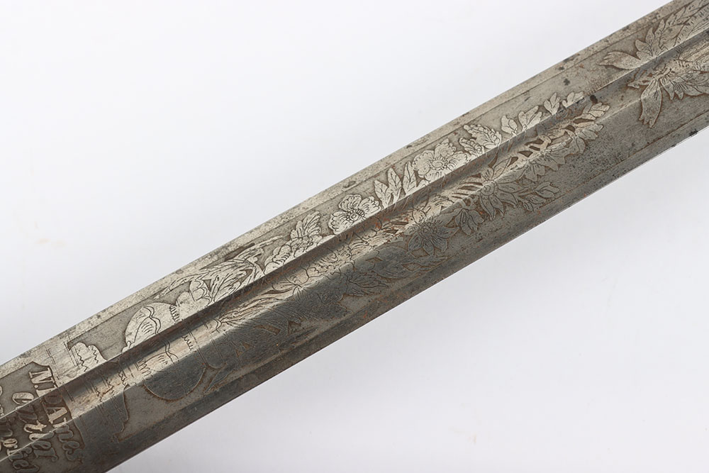 US AMES MODEL 1834 GENERALS & GENERAL STAFF OFFICERS SWORD WITH BELT AND BUCKLE - Image 19 of 33