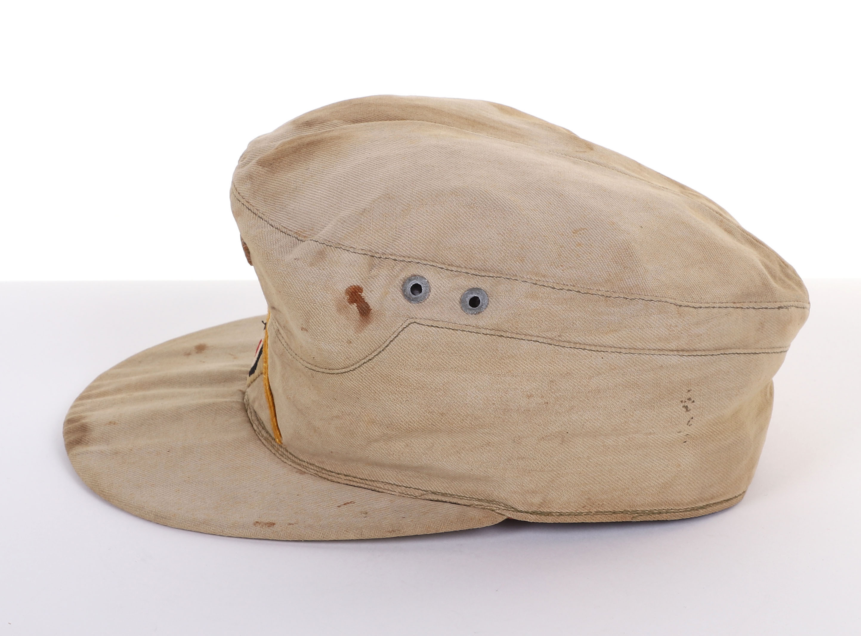 WW2 GERMAN AFRIKAKORPS CAVALRY SECTION M-41 FIELD CAP - Image 3 of 14